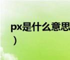 px是什么意思（说一说px是什么意思的简介）
