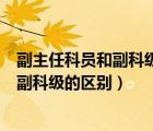 副主任科员和副科级干部的区别新公务员法（副主任科员和副科级的区别）