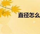 直径怎么算米数（直径怎么算）
