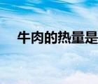 牛肉的热量是多少大卡（牛肉热量高吗）