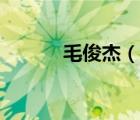 毛俊杰（说一说毛俊杰的简介）