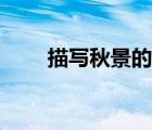 描写秋景的诗句（赞美秋景的诗句）
