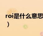 roi是什么意思（说一说roi是什么意思的简介）