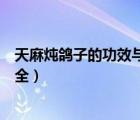 天麻炖鸽子的功效与作用连续吃三天（天麻炖鸽子的做法大全）