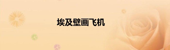 埃及壁画飞机