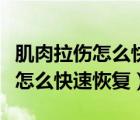 肌肉拉伤怎么快速恢复用什么膏药（肌肉拉伤怎么快速恢复）