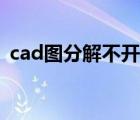 cad图分解不开（cad图纸分解不了怎么办）