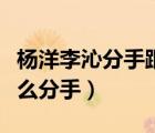 杨洋李沁分手跟林雨申有关吗（杨洋李沁为什么分手）