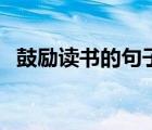 鼓励读书的句子有哪些（鼓励读书的句子）