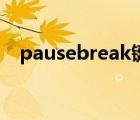 pausebreak键怎么解除（pausebreak）