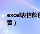 excel表格颜色搭配（excel背景颜色怎么设置）