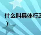 什么叫具体行政环境（具体行政环境名词解释）