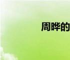 周晔的介绍（周晔的读音）