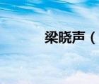 梁晓声（说一说梁晓声的简介）