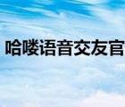 哈喽语音交友官网下载（哈喽语音交友官网）