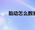 胎动怎么数准确（胎动怎么数才正确）