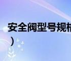 安全阀型号规格（弹簧安全阀型号规格有哪些）