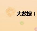 大数据（说一说大数据的简介）