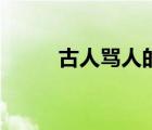 古人骂人的诗句（骂人诗句大全）