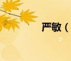 严敏（说一说严敏的简介）