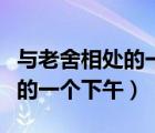 与老舍相处的一下午作文记叙文（与老舍相处的一个下午）