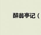醉翁亭记（说一说醉翁亭记的简介）