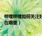 哔哩哔哩如何关注好友（bilibili怎么关注别人哔哩哔哩关注在哪里）