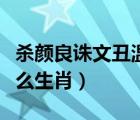 杀颜良诛文丑温酒斩华雄猜一成语（颜良属什么生肖）