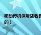 移动停机保号还收套餐费吗（移动停机保号后怎么收取费用的）