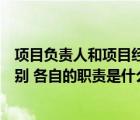 项目负责人和项目经理一样吗（项目负责人和项目经理的区别 各自的职责是什么）