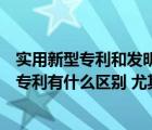 实用新型专利和发明专利有什么区别（发明专利和实用新型专利有什么区别 尤其申请的时候）