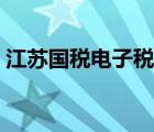 江苏国税电子税务局（江苏国税电子国税局）