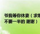 爷我等你休妻（求爆笑宠妃爷我等你休妻txt下载 要全文的 不要一半的 谢谢）