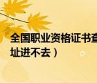 全国职业资格证书查询系统官网（四川职业资格证书查询网址进不去）