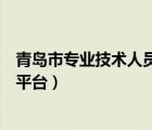 青岛市专业技术人员继续教育平台（青岛卫生继续教育培训平台）