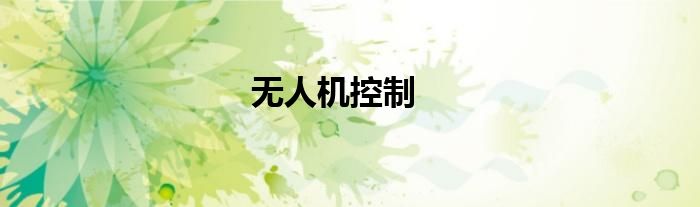 无人机控制