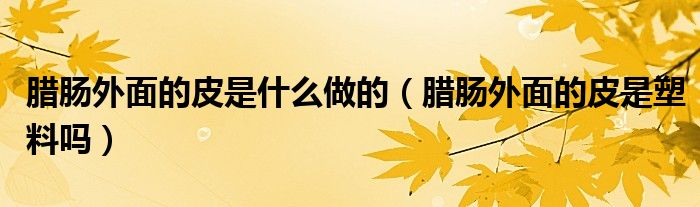 腊肠外面的皮是什么做的（腊肠外面的皮是塑料吗）