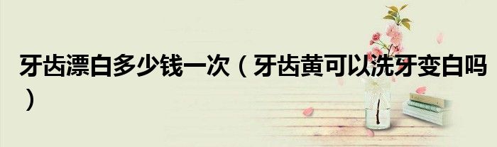 牙齿漂白多少钱一次（牙齿黄可以洗牙变白吗）