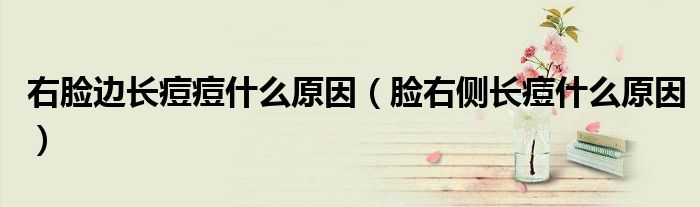 右脸边长痘痘什么原因（脸右侧长痘什么原因）