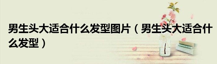 男生头大适合什么发型图片（男生头大适合什么发型）