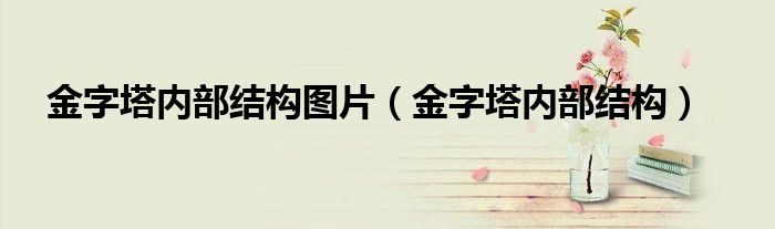 金字塔内部结构图片（金字塔内部结构）