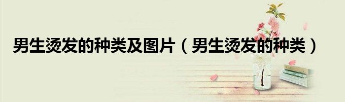 男生烫发的种类及图片（男生烫发的种类）
