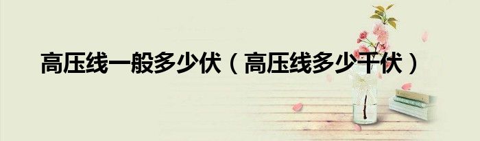 高压线一般多少伏（高压线多少千伏）