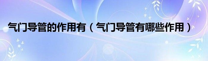气门导管的作用有（气门导管有哪些作用）