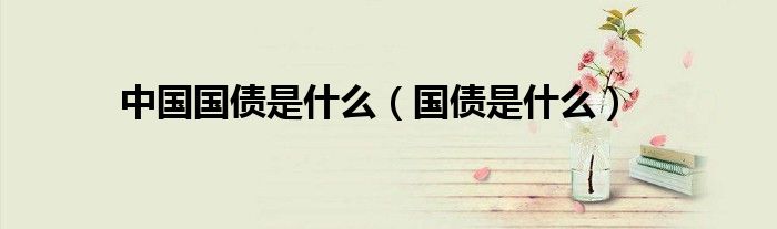 中国国债是什么（国债是什么）