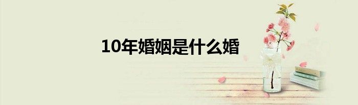 10年婚姻是什么婚
