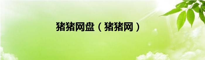 猪猪网盘（猪猪网）