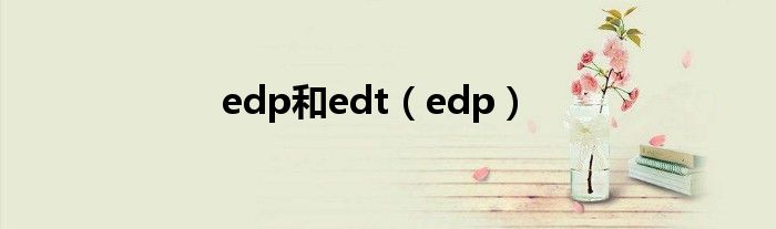 edp和edt（edp）
