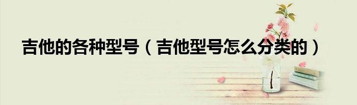 吉他的各种型号（吉他型号怎么分类的）