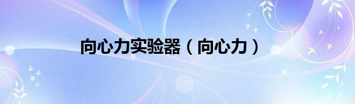 向心力实验器（向心力）